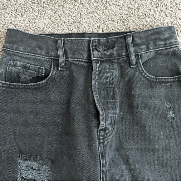 Pacsun High Rise Straight Distressed Button Fly Womens 25 - Picture 3 of 14
